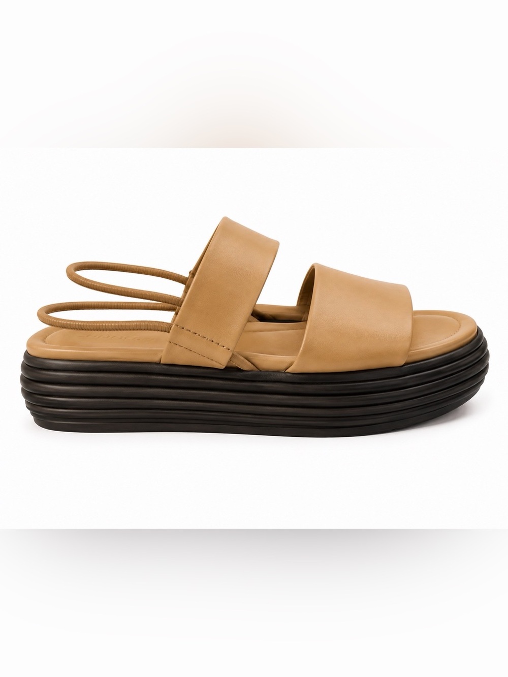 Vince Priya Platform Slingback Sandals – Dune Beige – Size 8.5